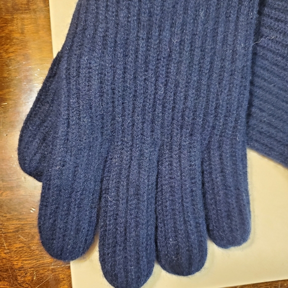 Raffi Men's Cashmere Gloves in Navy - NWT - Picture 5 of 6